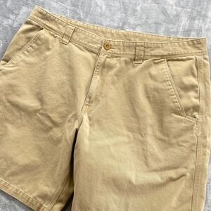 The North Face Mens Khaki Tan Cotton Twill Chino Shorts Size 40 Regular Fit